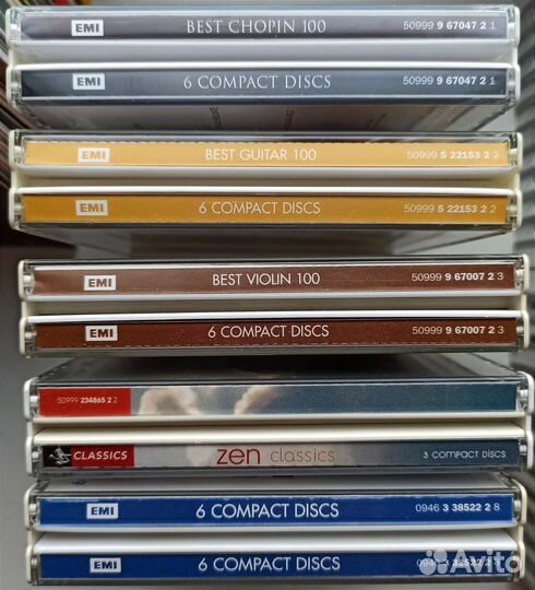 Компакт-диски CD, США, Европа, Япония