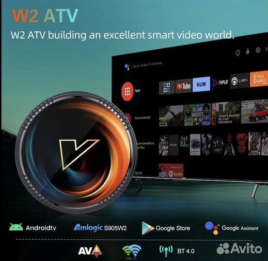 Тв приставка w2 ATV