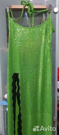 Сценический костюм/Платье для танцев с разрезом