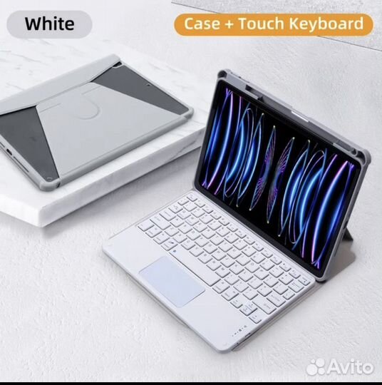 Чехол на iPad 10.2 с клавиатурой крутящийся