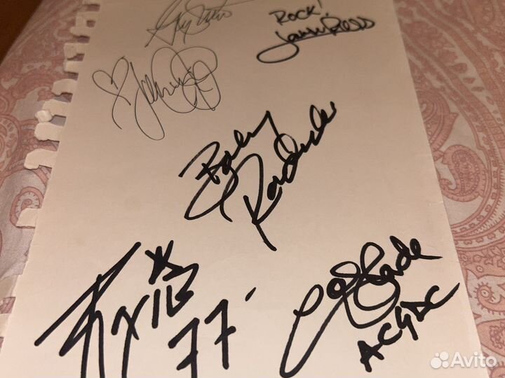 Афтографы AC/DC