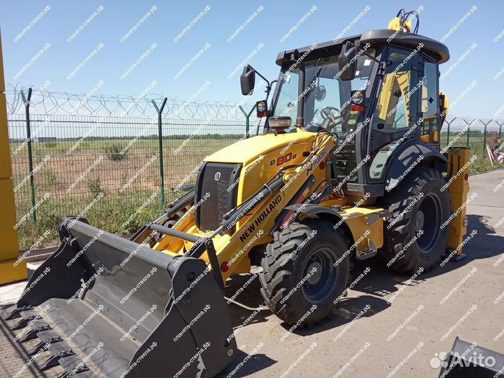 Стекло для экскаватора-погрузчика New Holland B80