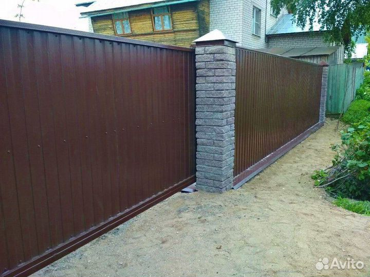 Откатные ворота механика