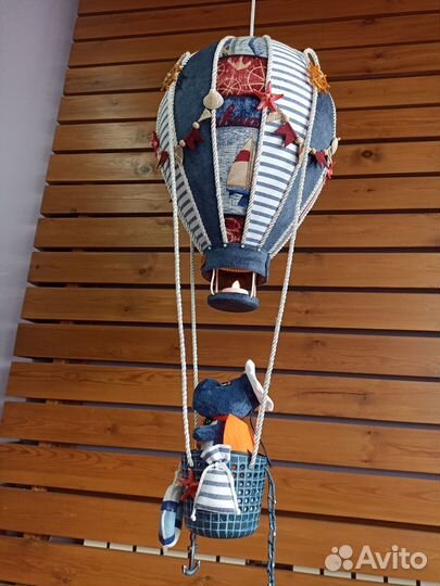 Динозавр моряк на воздушном шаре подарок ночник