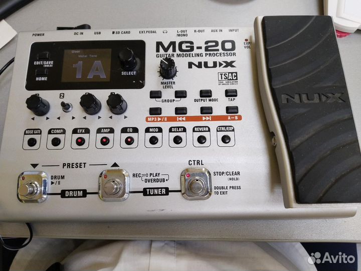 Гитарный процессор эффектов NUX MG-20