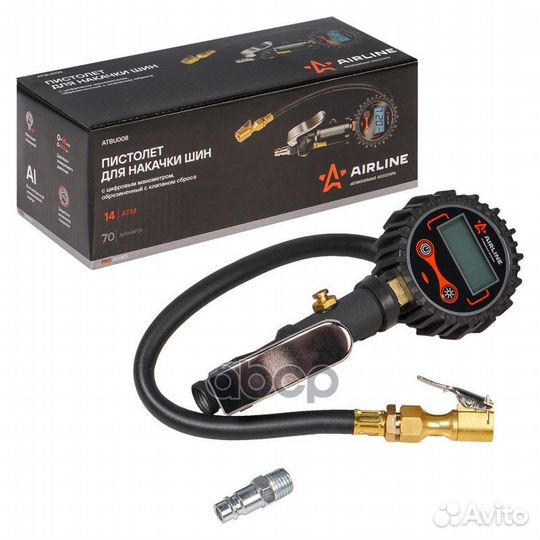 Пистолет для накачки шин с цифровым манометром 14