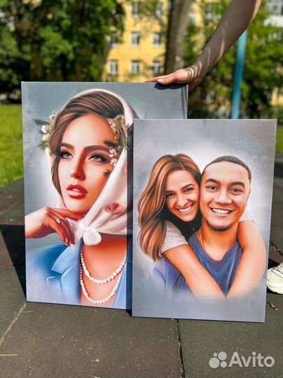 Портрет по фото, картина на холсте