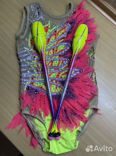 Обмотка предметов для художественной гимнастики