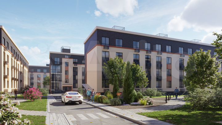 2-к. квартира, 62,2 м², 4/4 эт.