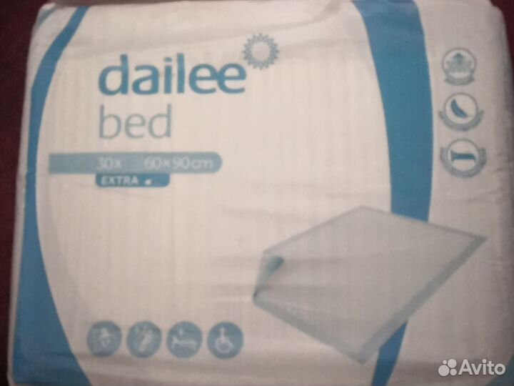Пеленки dailee 60х90 одноразовые впитывающие