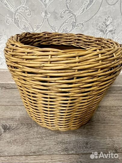 Кашпо из искусственной лозы ротанг, корзина