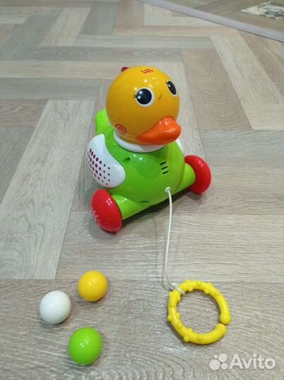Интерактивная каталка Уточка