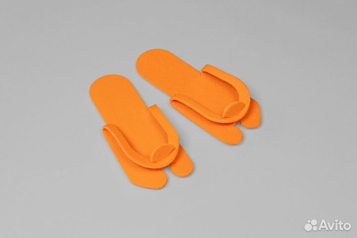 601-626 Однораз. тапочки one size 25пар ппэ оранже