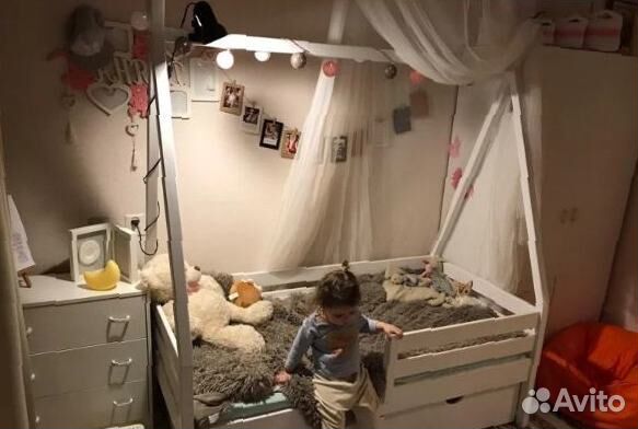 Новая детская кровать домик