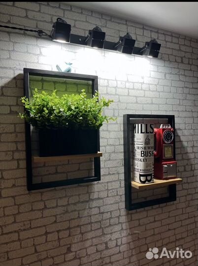 Полка навесная лофт