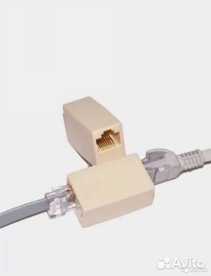 Адаптер переходник соединитель RJ45 - RJ45 кабель
