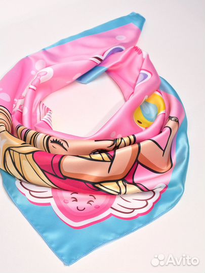 Платок шелковый 70*70см полиэстер новый