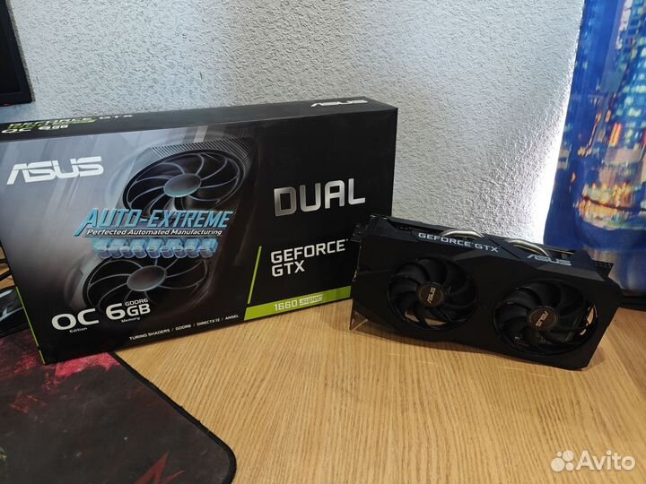 Видеокарта gtx 1660 super, ti Msi, Asus