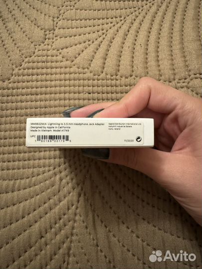 Переходник Apple Lightning to 3,5mm