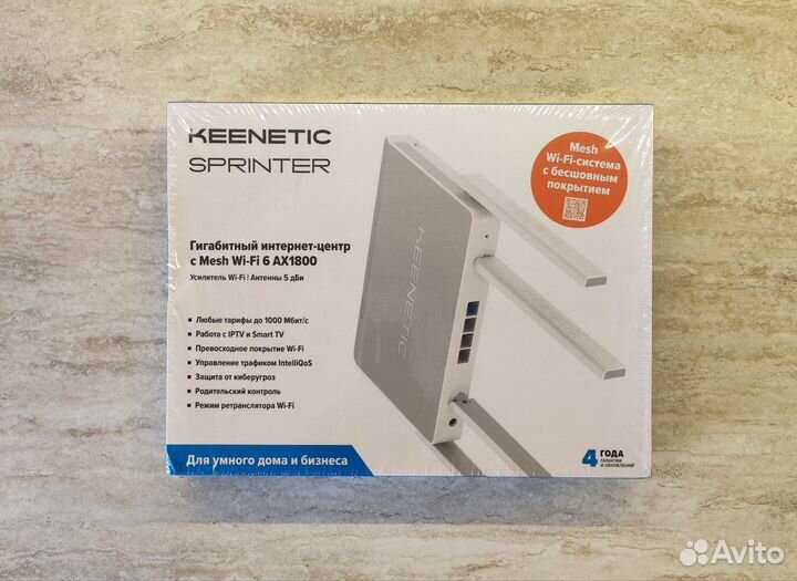Wi-fi роутер Keenetic Sprinter (KN-3710), новые