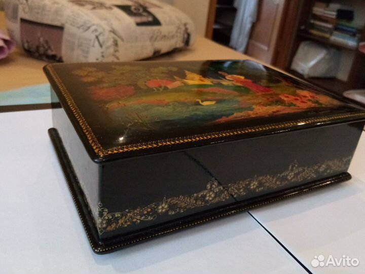 Шкатулка Палех СССР, номерная, 1956г