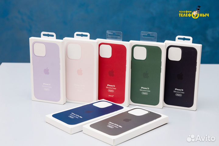 Чехлы Apple Silicone Magsafe для iPhone