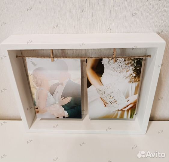 Рамка для фото интерьерная из дерева