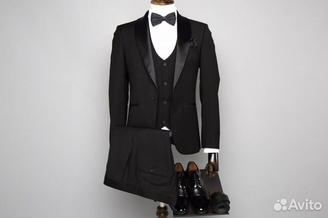 Смокинг Мужской classic костюм тройка черный объявление продам