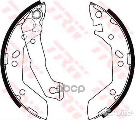 Колодки тормозные барабанные зад GS8684 TRW
