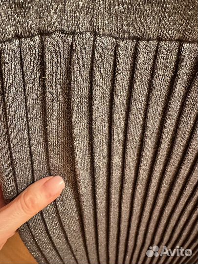 Юбка плиссерованная с люрексом