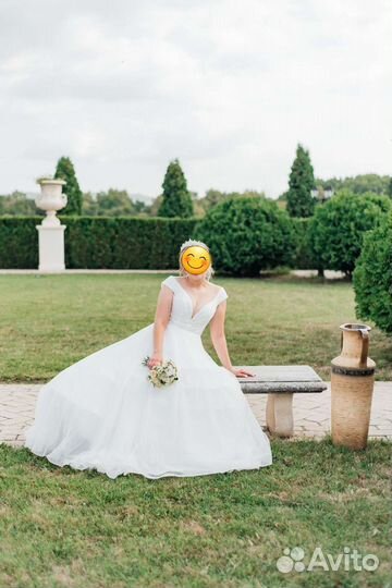 Свадебное платье 44 46 новое