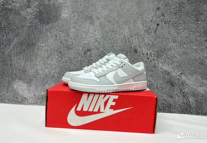 Кроссовки Nike SB Dunk Grey Люкс