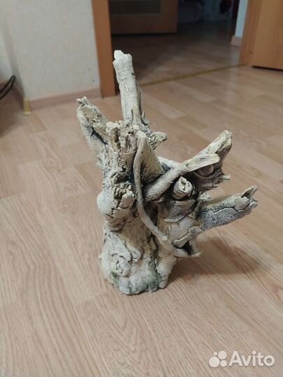Коряга, керамическая декорация для аквариума