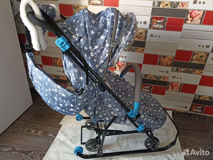 Детские санки коляска