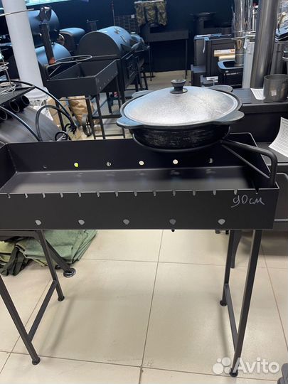 Мангал с местом под казан