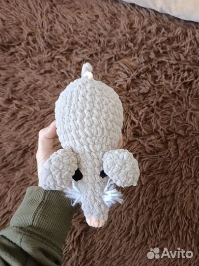 Вязаные игрушки ручной работы крыса