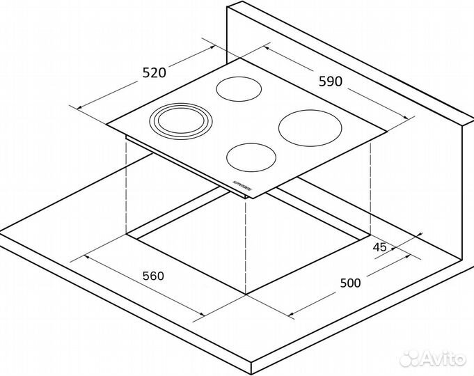 Электрическая варочная панель Kuppersberg