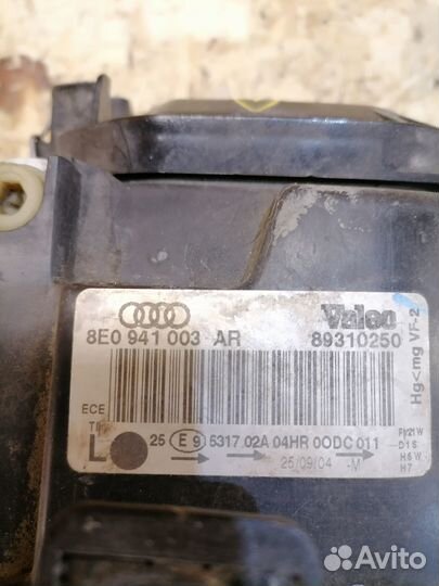 Комплект ксеноновых фар Audi A4 B6