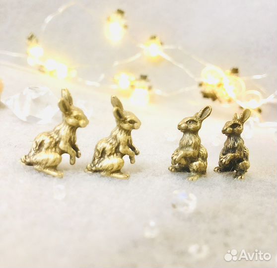 Кролик, заяц из металла сувенир символ года