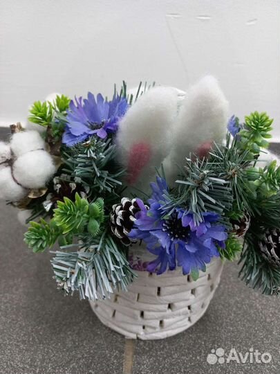 Корзинка, новогодняя поделка