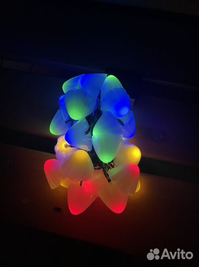 Уличная светодиодная гирлянда на солнечной батарее