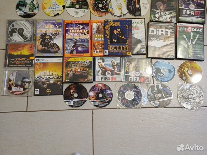 Диски с играми на пк и Playstation 2