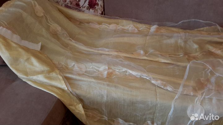 Шторы не б/у, двойные