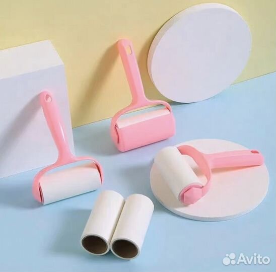 Липкий ролик для чистки одежды (10 рулонов)