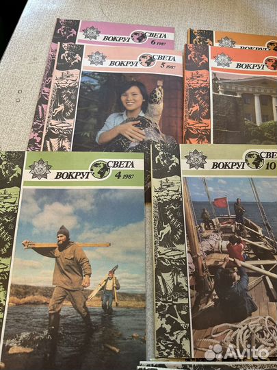 Журнал «Вокруг света« комплект 1987г