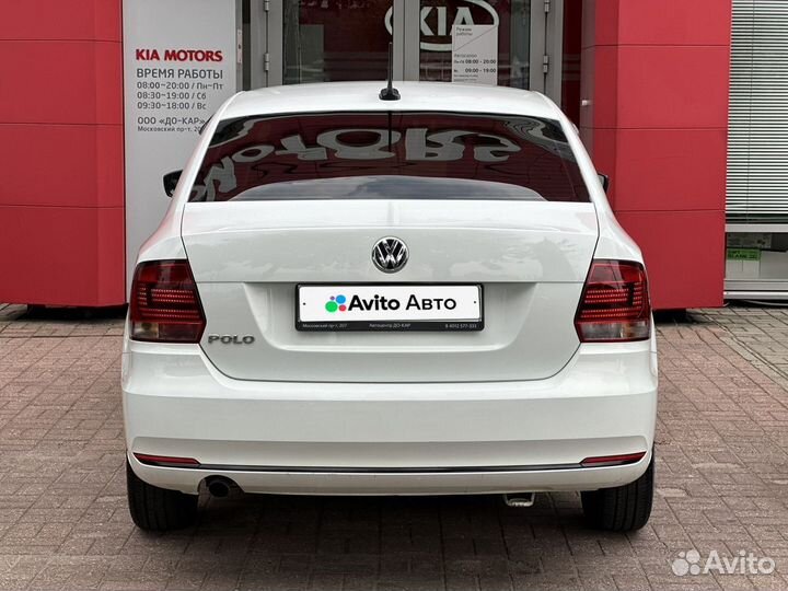 Volkswagen Polo 1.6 AT, 2018, 132 485 км