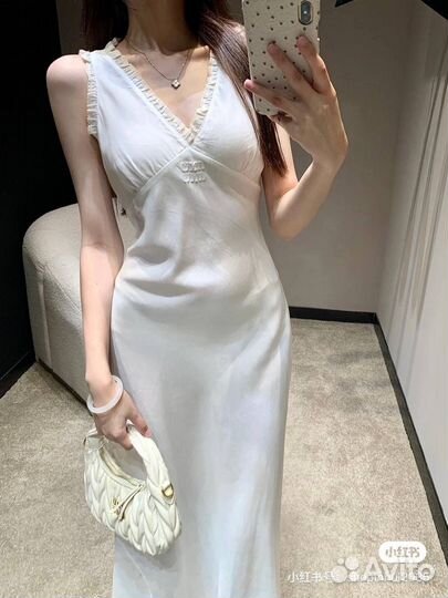 Платье женское белое летнее