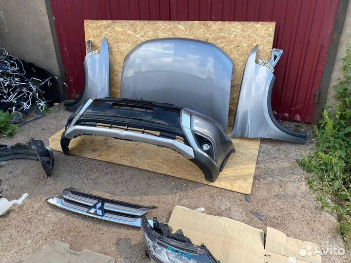 Ноускат Митсубиси Аутлендер 3, 2 рестайлинг серый