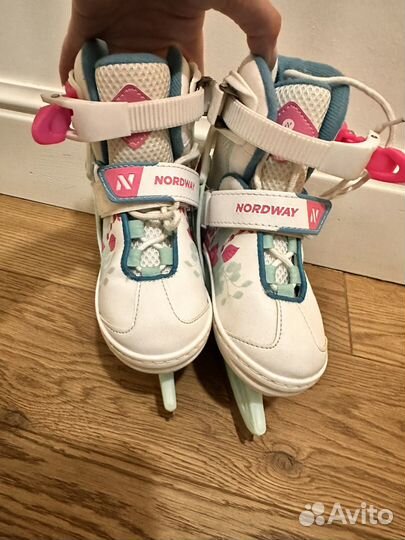Коньки nordway детские раздвижные 26-31