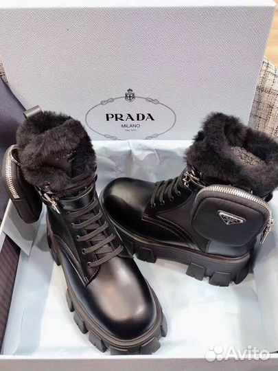 Ботинки зимние prada